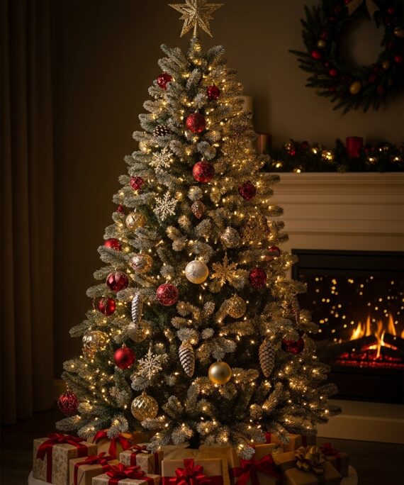 6 Feet Pine Christmas Tree  Pre Lit