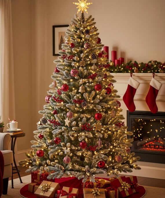 5 Feet Pine Christmas Tree  Pre Lit